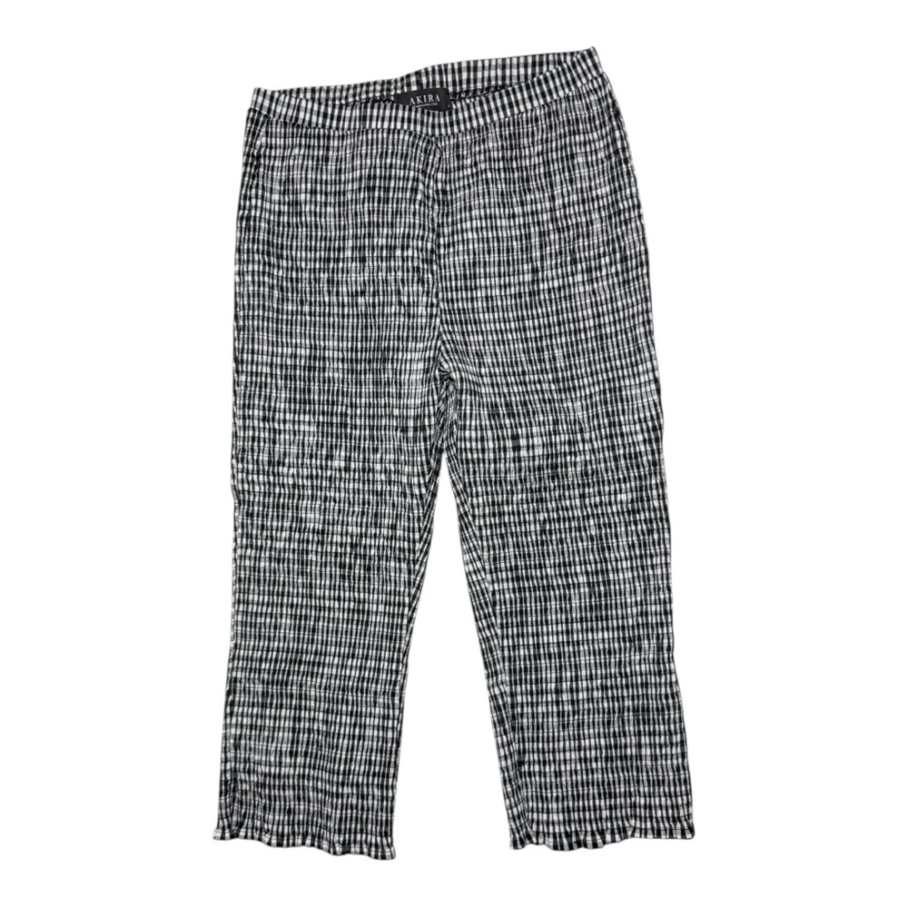 Akira Plaid Scrunched Capris Size Large